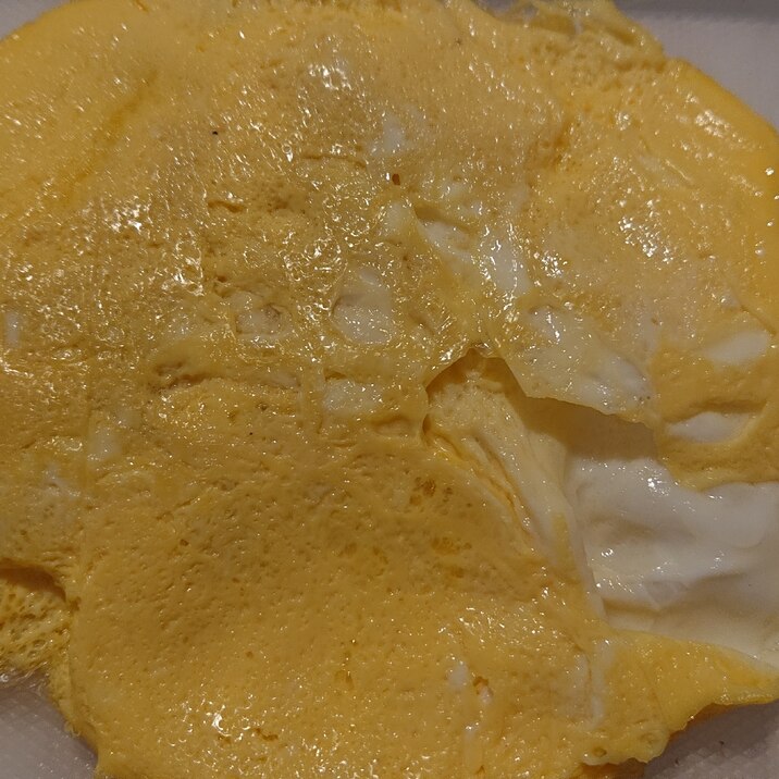 粉ミルクの簡単薄焼き卵
